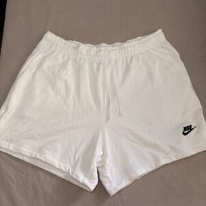 Nike Sportswear Club Fleece Shorts Mens XXL White DX0731-100 French Terry